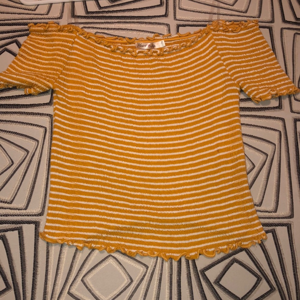 Off the shoulder crop top